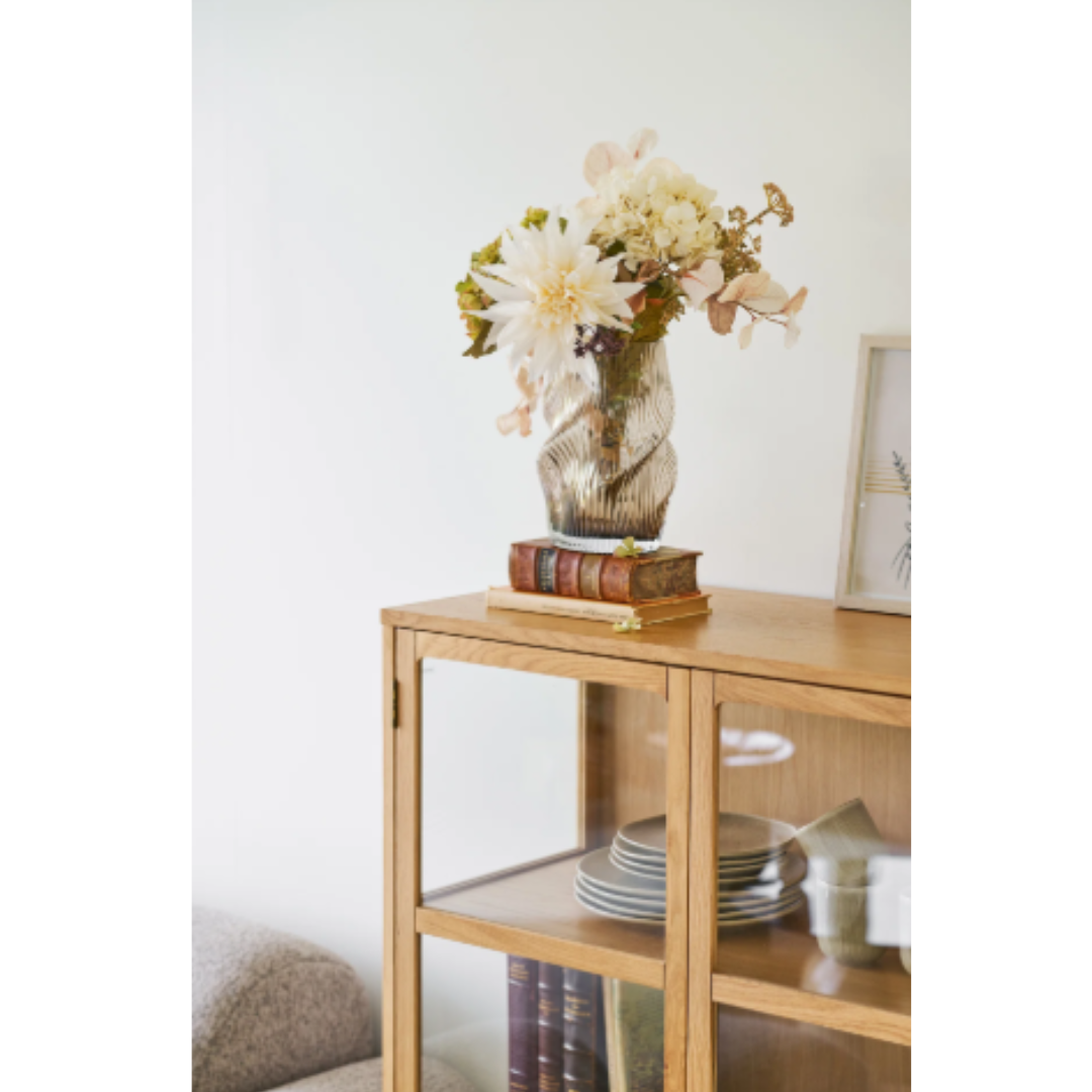 Blown Glass Vase – Brown Mouth