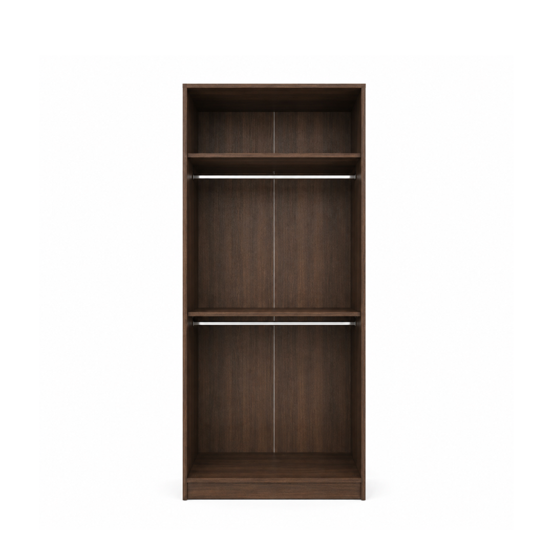 Wardrobe 100x240cm – Dark Walnut