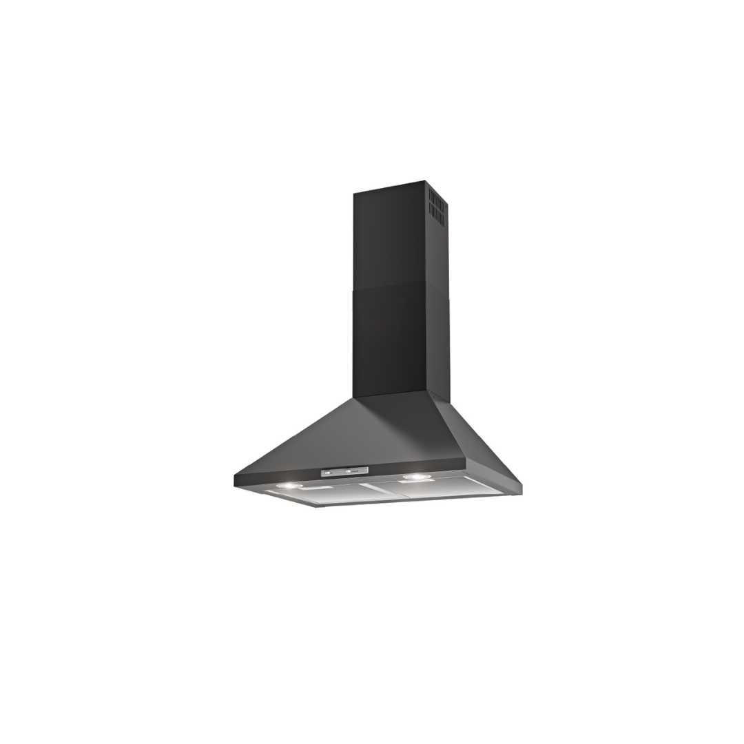 AirForce 60cm Wall-mounted Steel Cooker Hood - Black