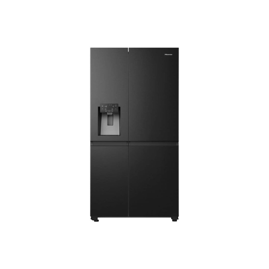 PureFlat American-Style Fridge Freezer - Black 632L Hisense