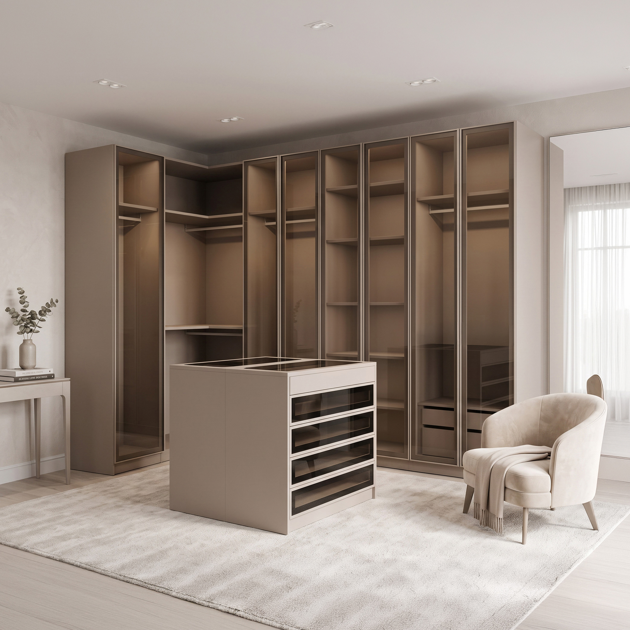 Walk In Wardrobe – Taupe