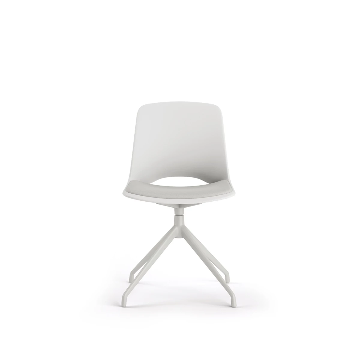 White PP Seat and Back Chair image 1
