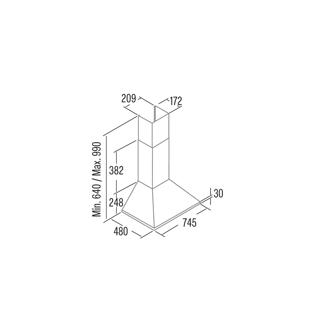 Built-in Hood  74cm  CATA