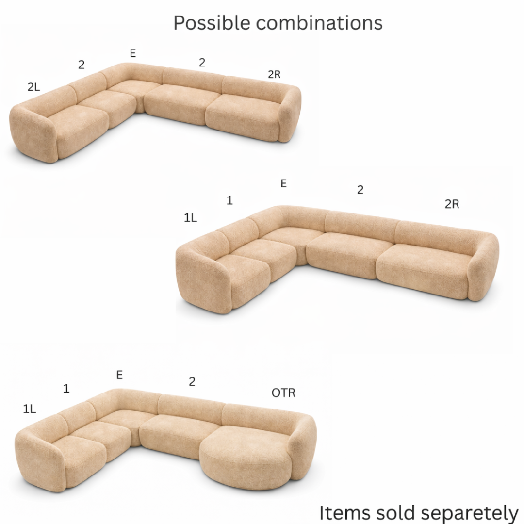 Modular Corner Sofa – Light Beige