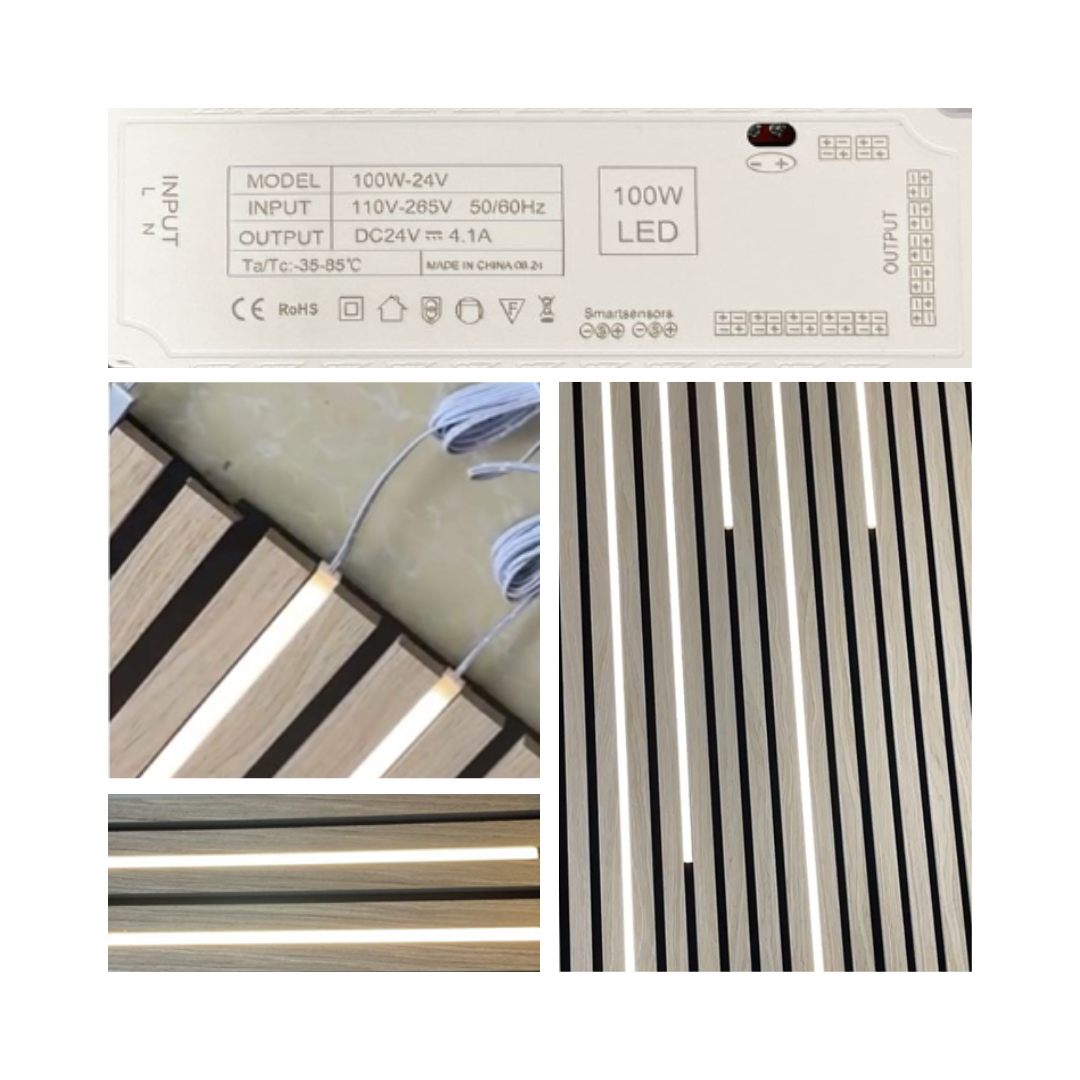Acoustic Panel LED Power Supply - 100W 24V