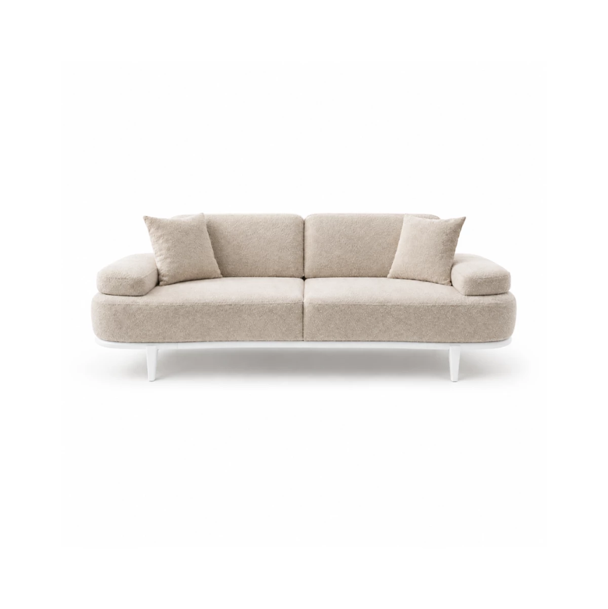 3 Seater Sofa – Sand Beige image 1