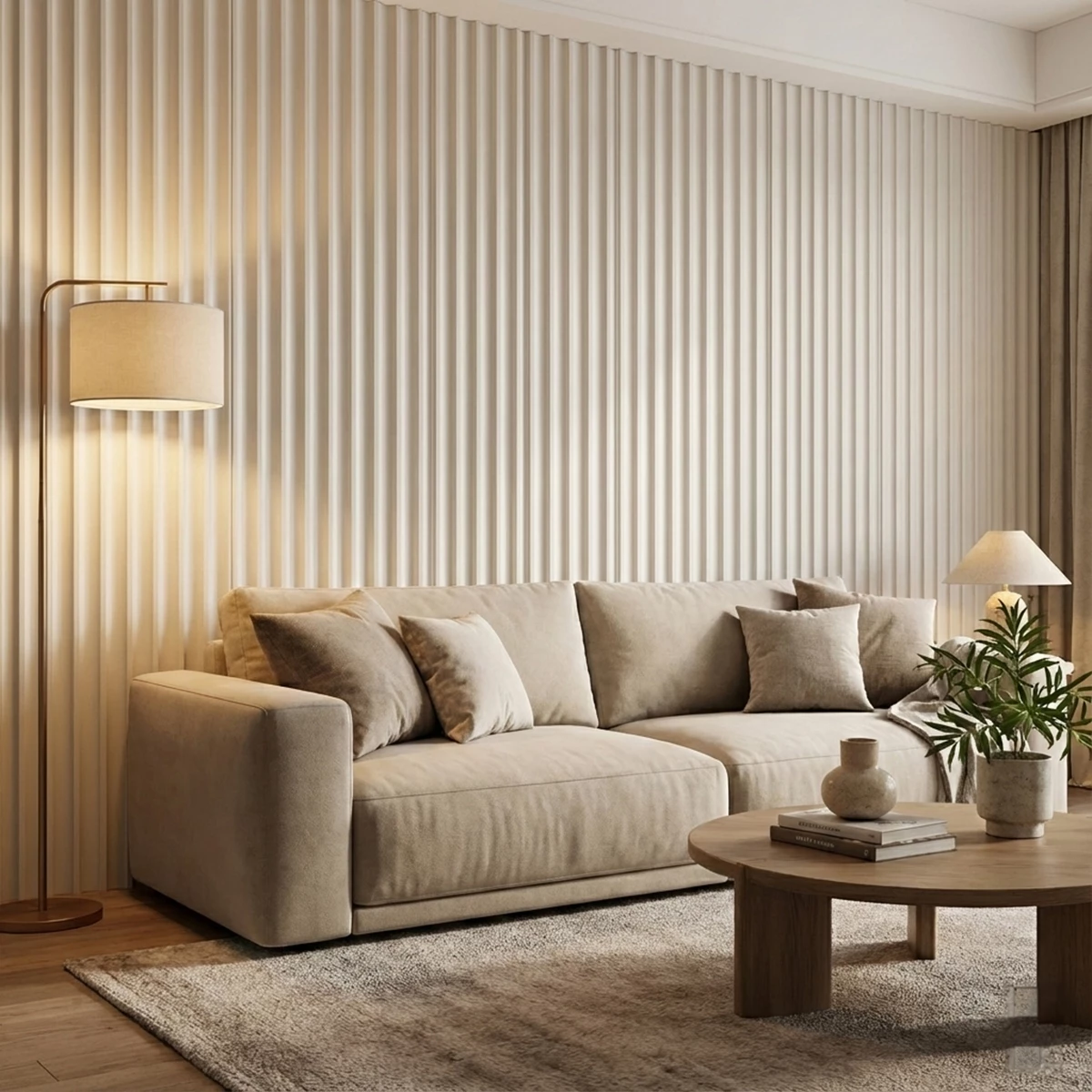 Decorative WPC - Fluted Seven-Curve Profile KS908 | VALÀ - Home & Contract