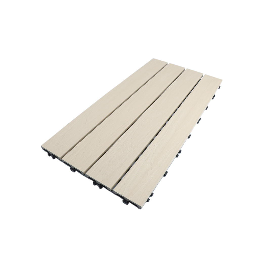 Outdoor WPC Tiles 30x60x2.1 cm – Sandwhite