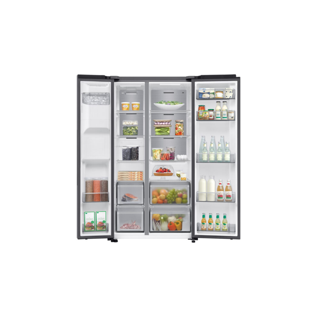 Fridge Freezer- Grey 640L American Style Samsung SpaceMax