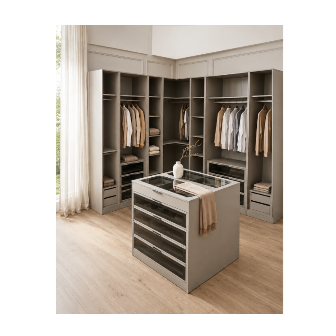 Corner Wardrobe – 2 Shelves