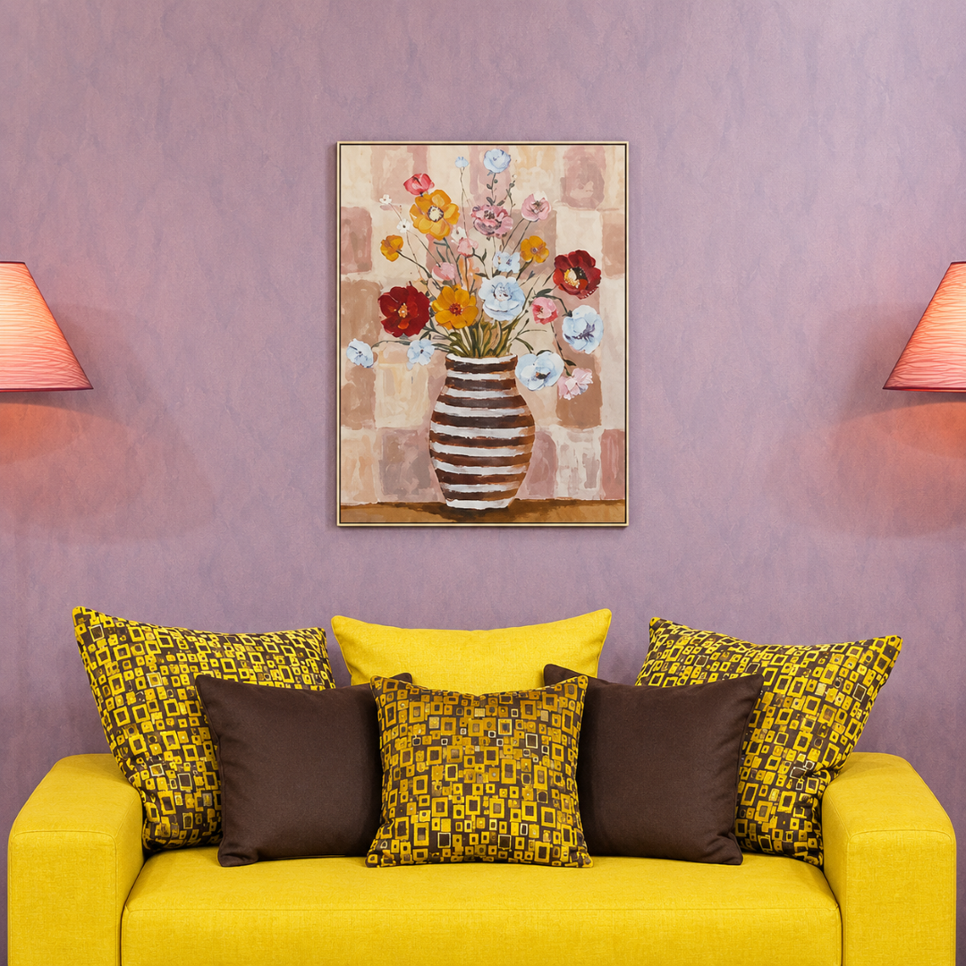 Matisse-Inspired Flowers Acrylic Painting – 60x80 cm