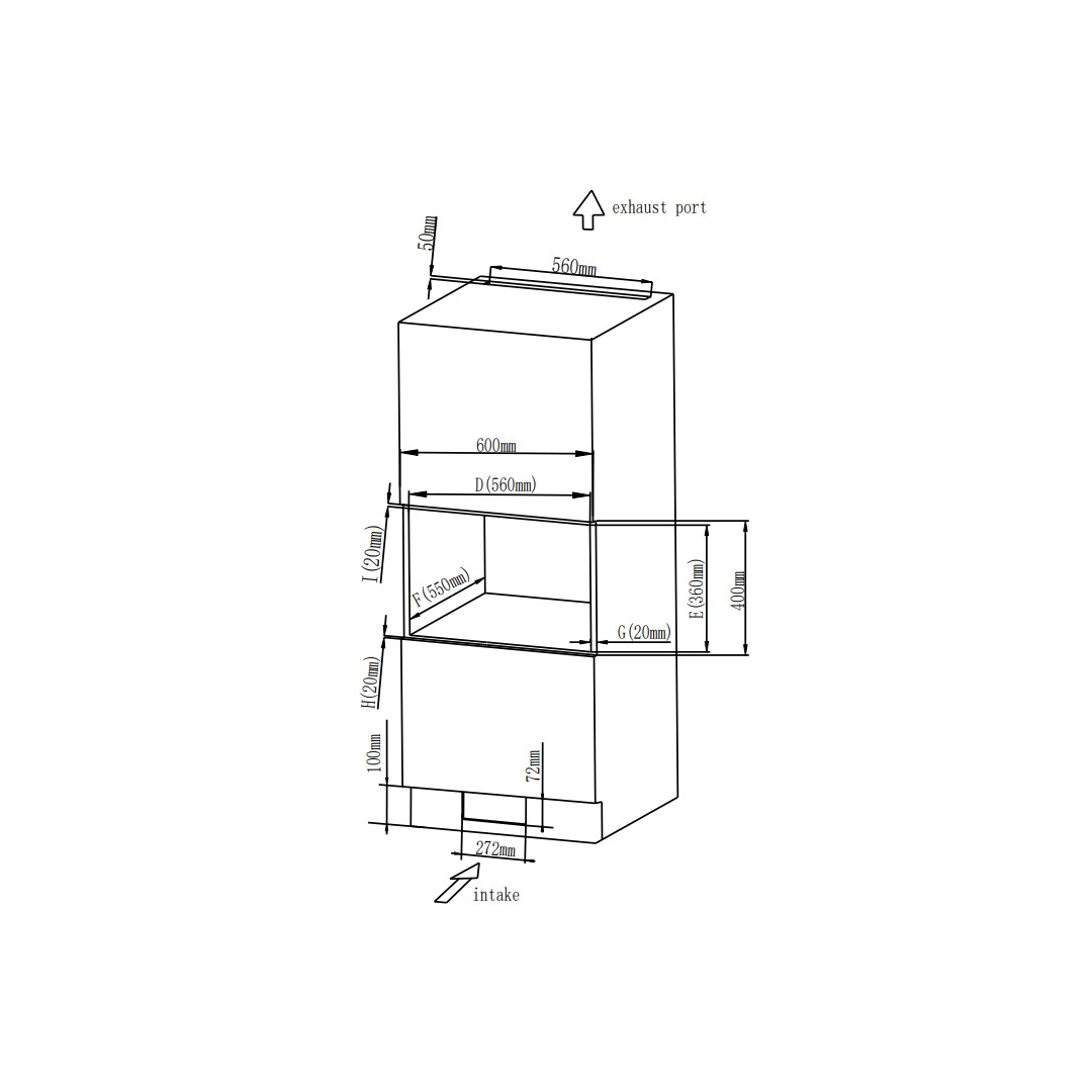 Built-In Microwave 20L Vox