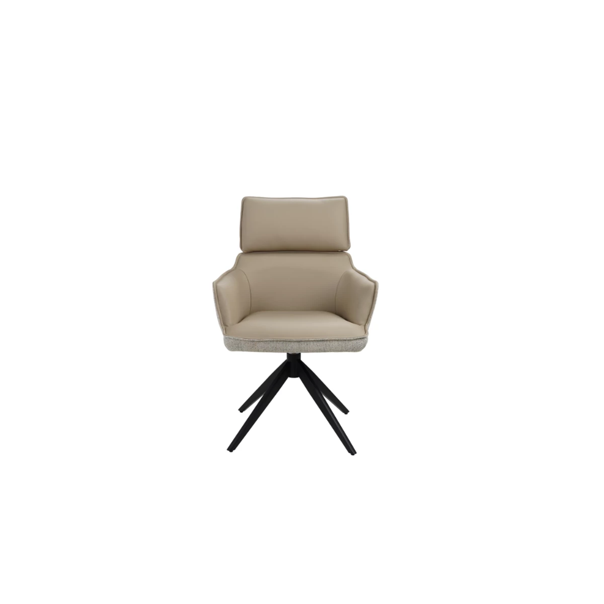Chair – Soft Real Leather & Fabric image 1