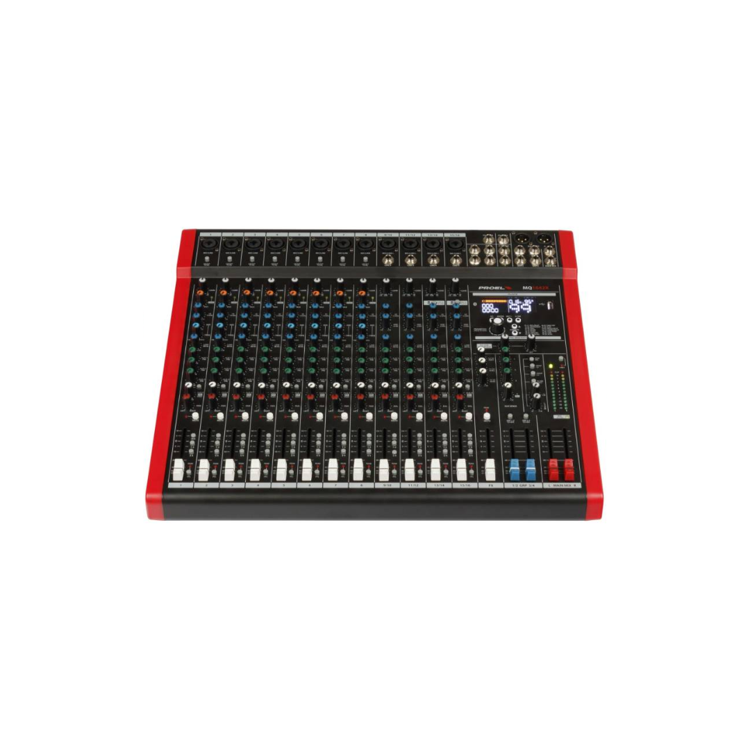 16-Input 4-Bus Mixer with Bluetooth, USB & DSP Effects