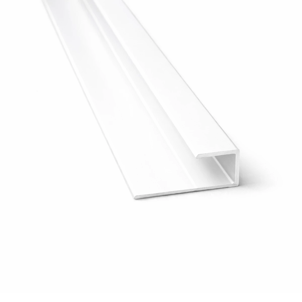 Aluminium J-Shaped Panel Trim - White image 1