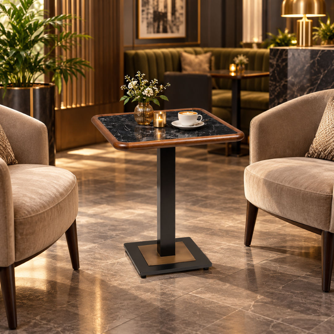 Table with 80x80 cm Base