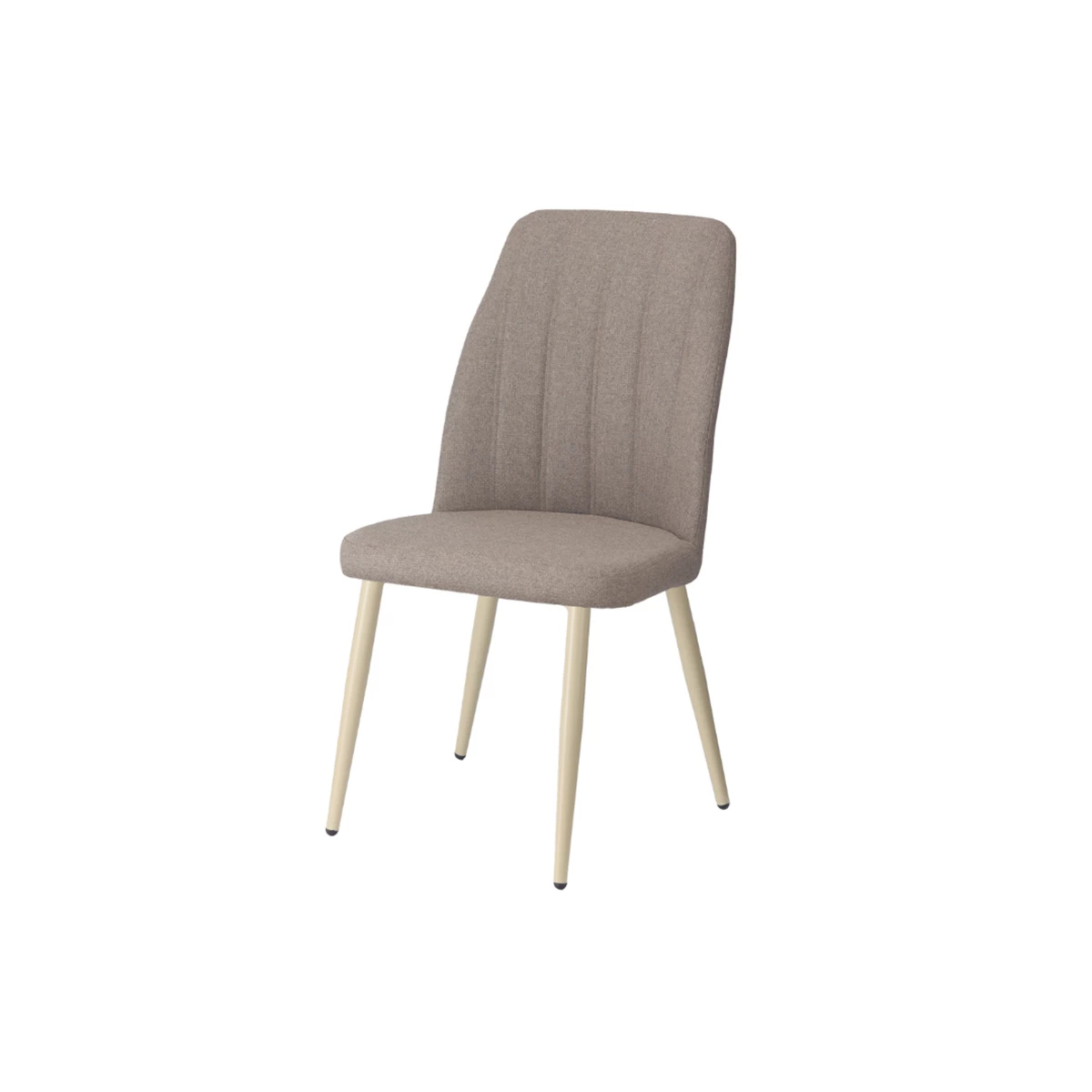 Chair – Grey With Conic Cream Legs image 1