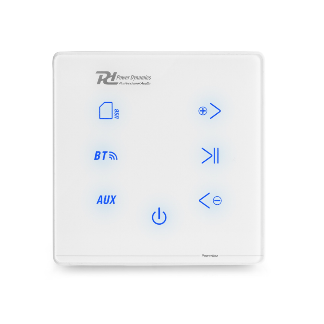In-Wall Audio Amplifier BT – Glossy White