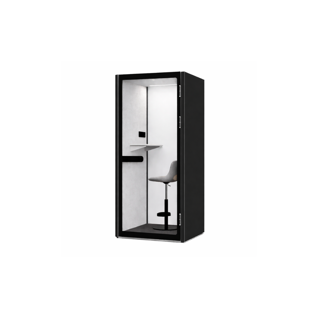 Single-Person Acoustic Booth - Black