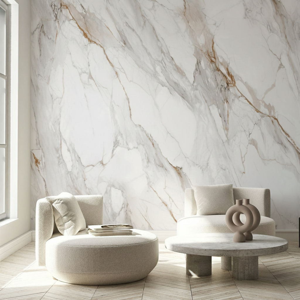 Decorative Carbon Crystal  - Marble-Effect Calacatta Lux