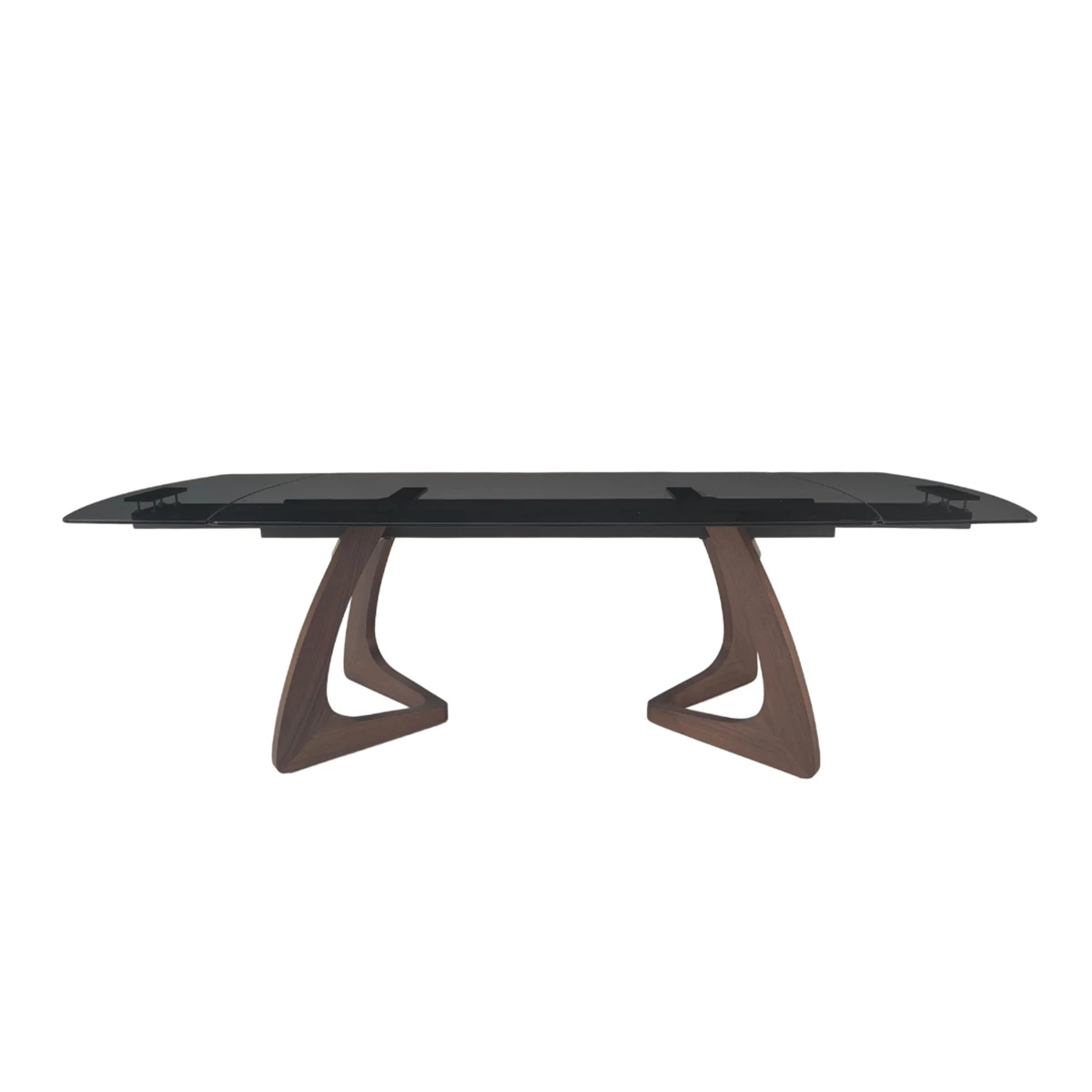 Extension Table 180-260x100x76 – Black Smoke & Walnut image 1