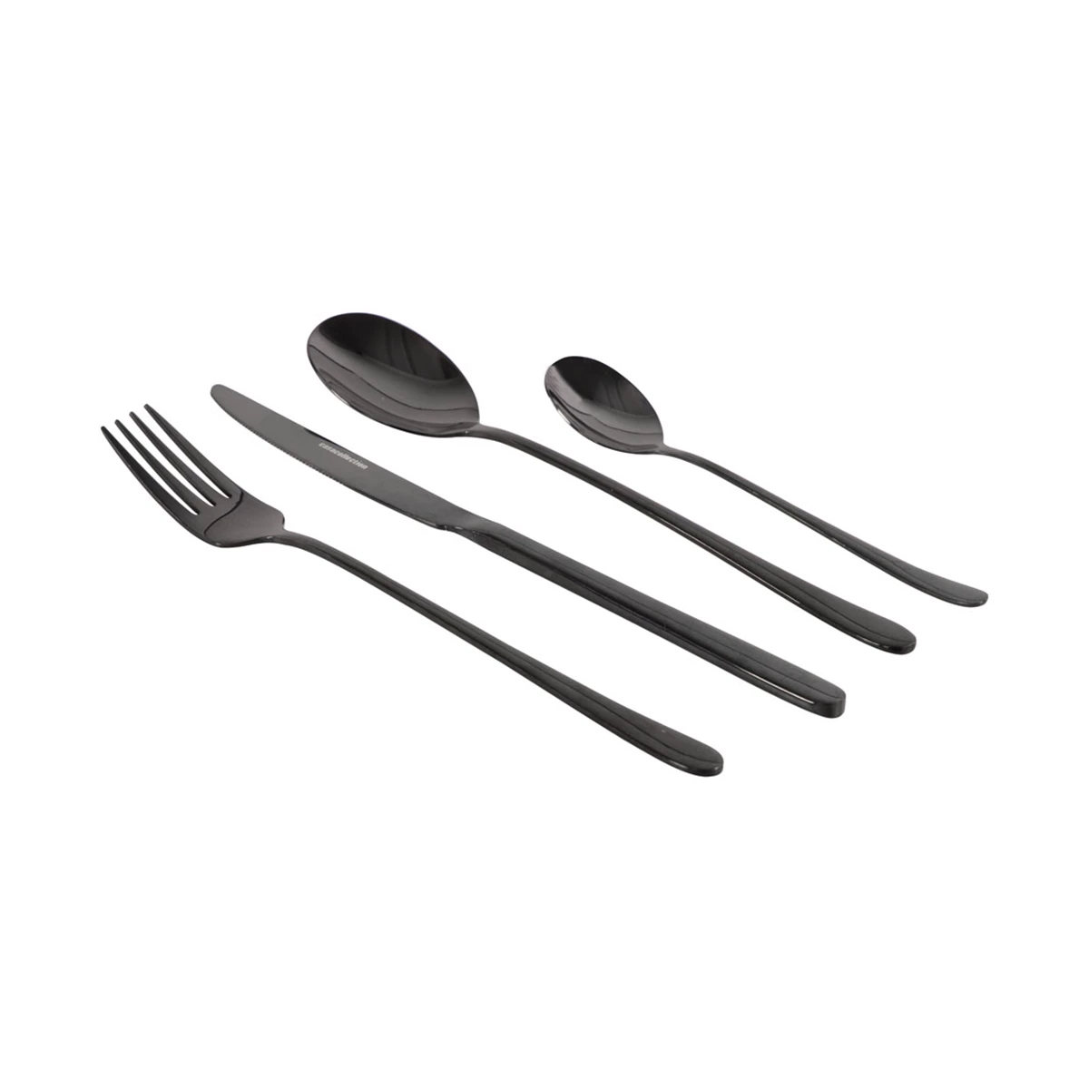 Cutlery 24 PCS Set – Black image 1