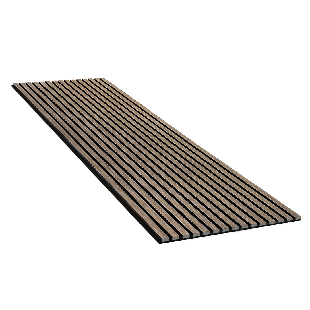 Wood Slat Acoustic Wall Panel - Dark Walnut MJ1-42