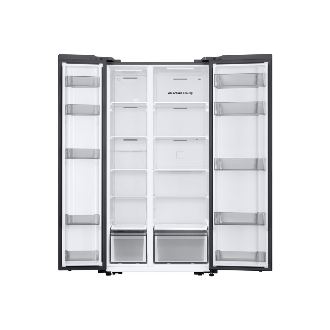Fridge Freezer-Grey 583L Samsung American Style Air Space AI