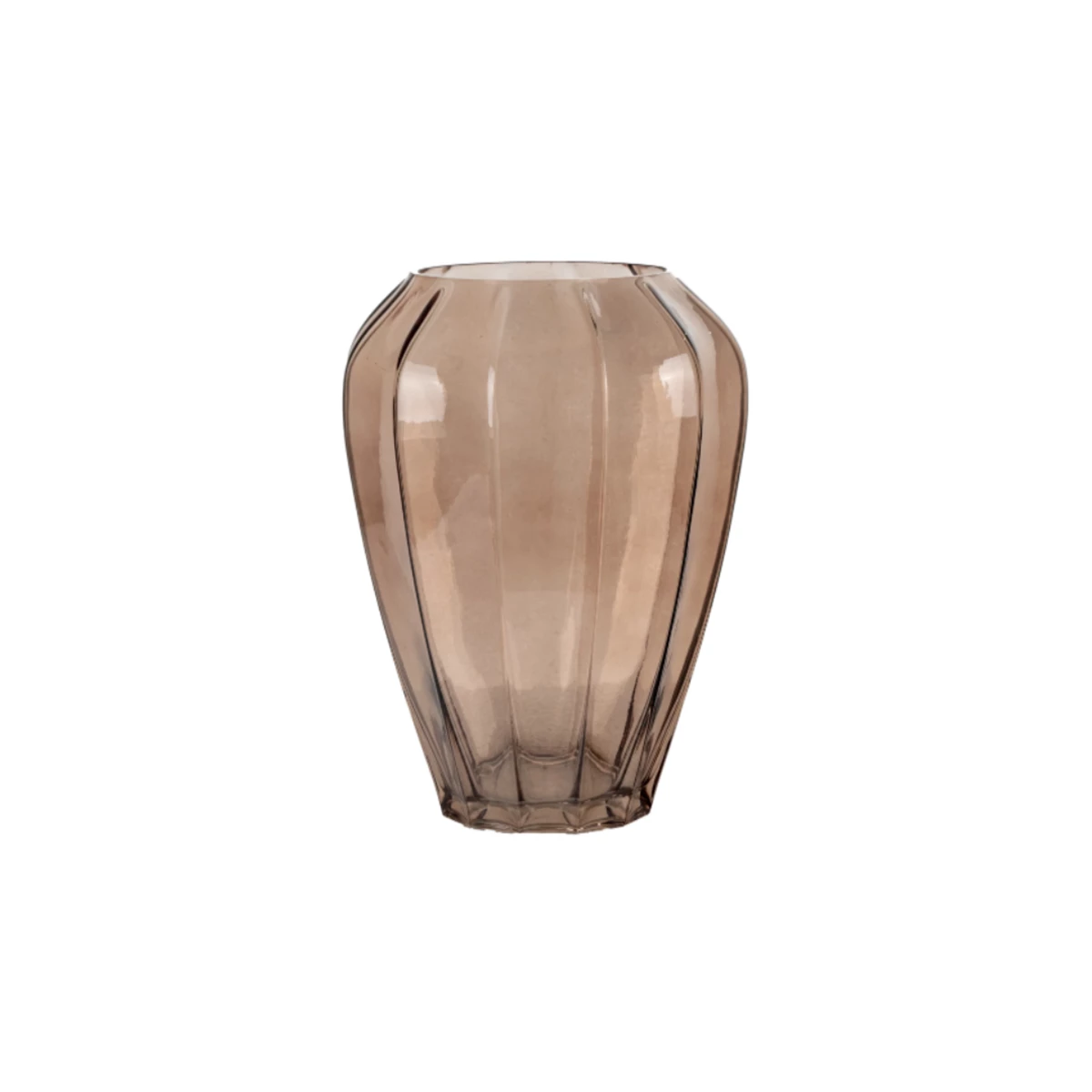 Vase – Mouth Blown Glass Brown image 1
