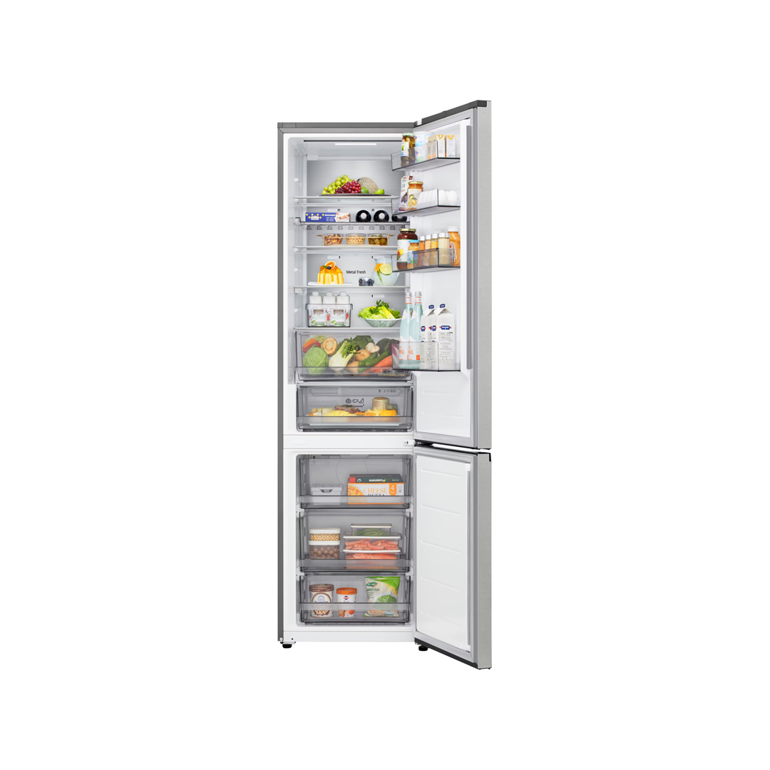 Fridge-Freezer- Silver 375L LG Total No Frost