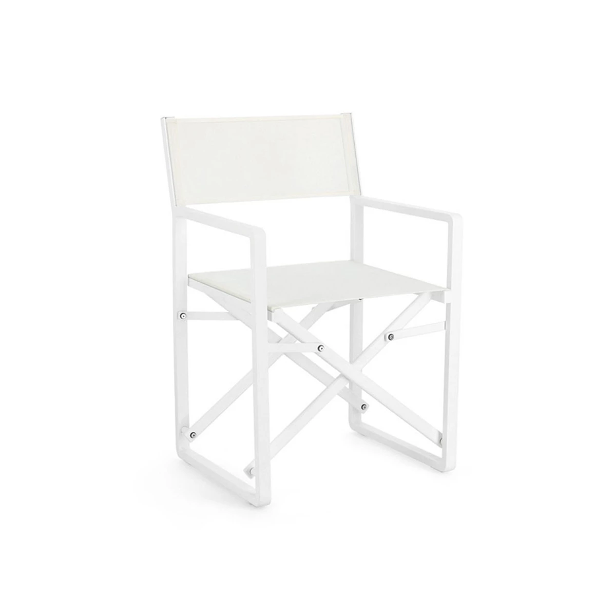 White Aluminium Outdoor Garden Chair image 1