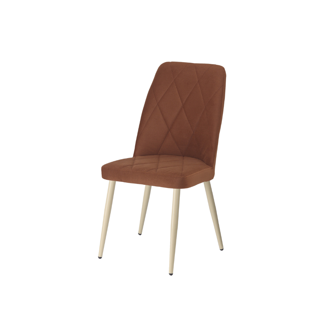 Chair – Terracota With Conic Cream Legs