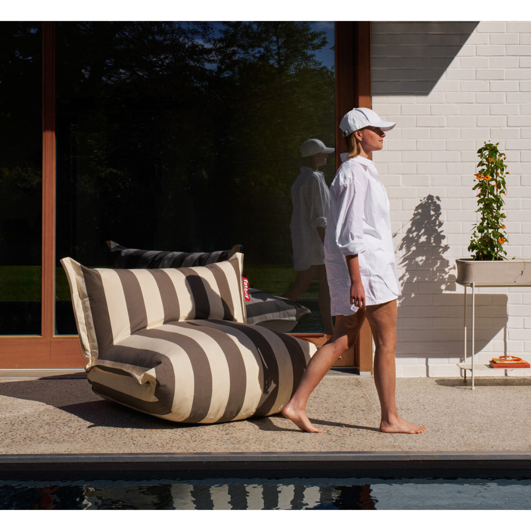 Bonbaron Outdoor Lounge Chair – Stripe Cacao