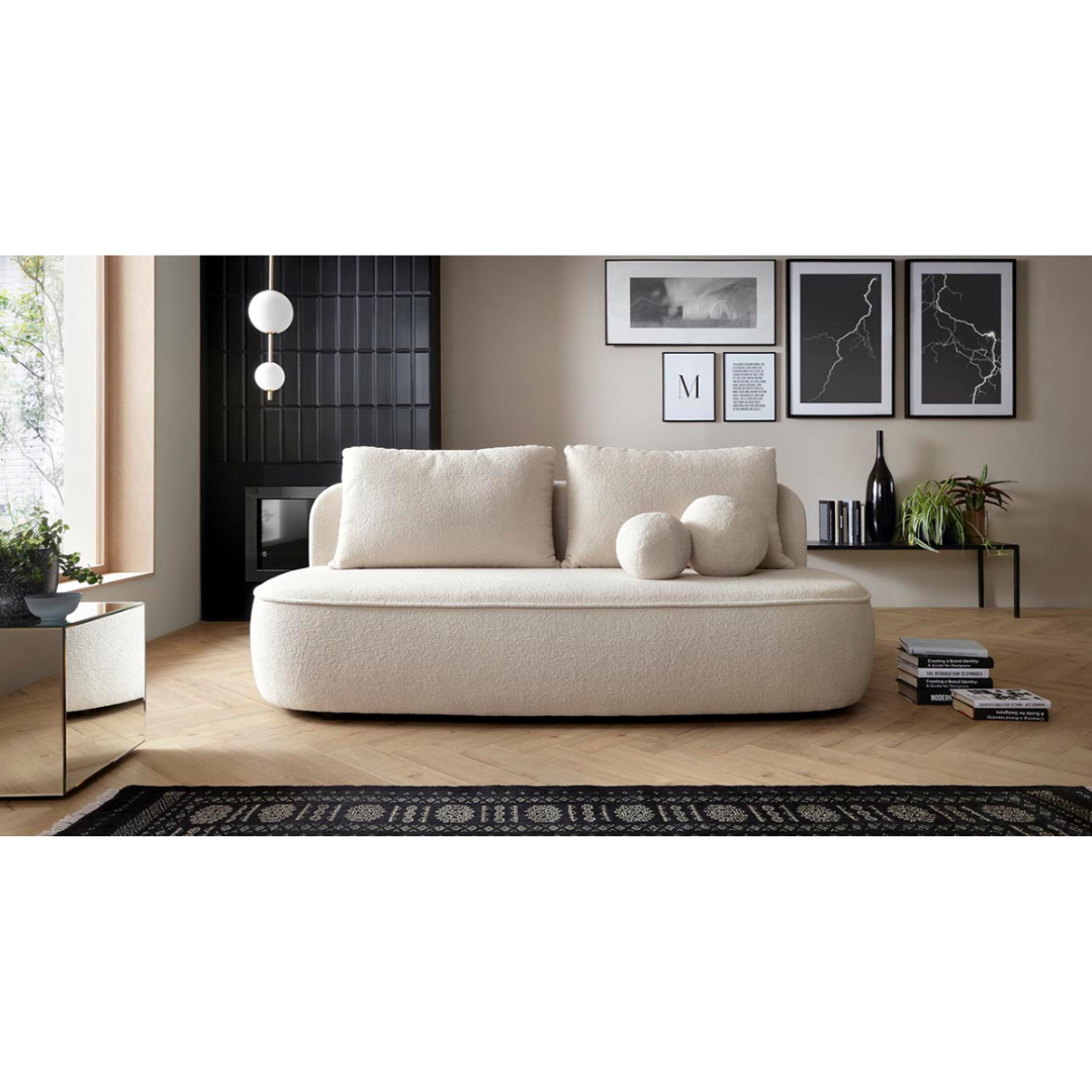 3-Seater Sofa Bed II – White