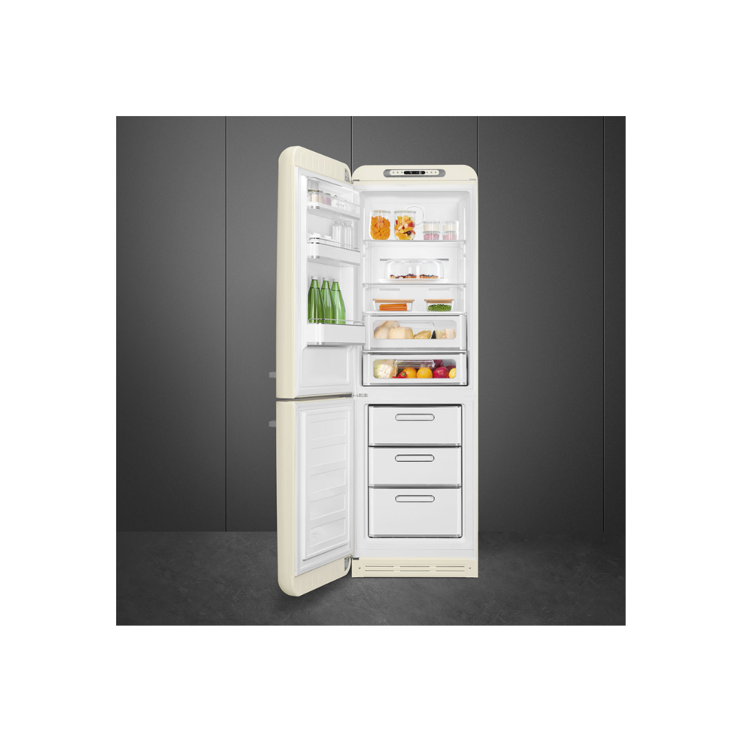 Smeg Retro Free Standing Refrigerator – Cream (Left Hinge)
