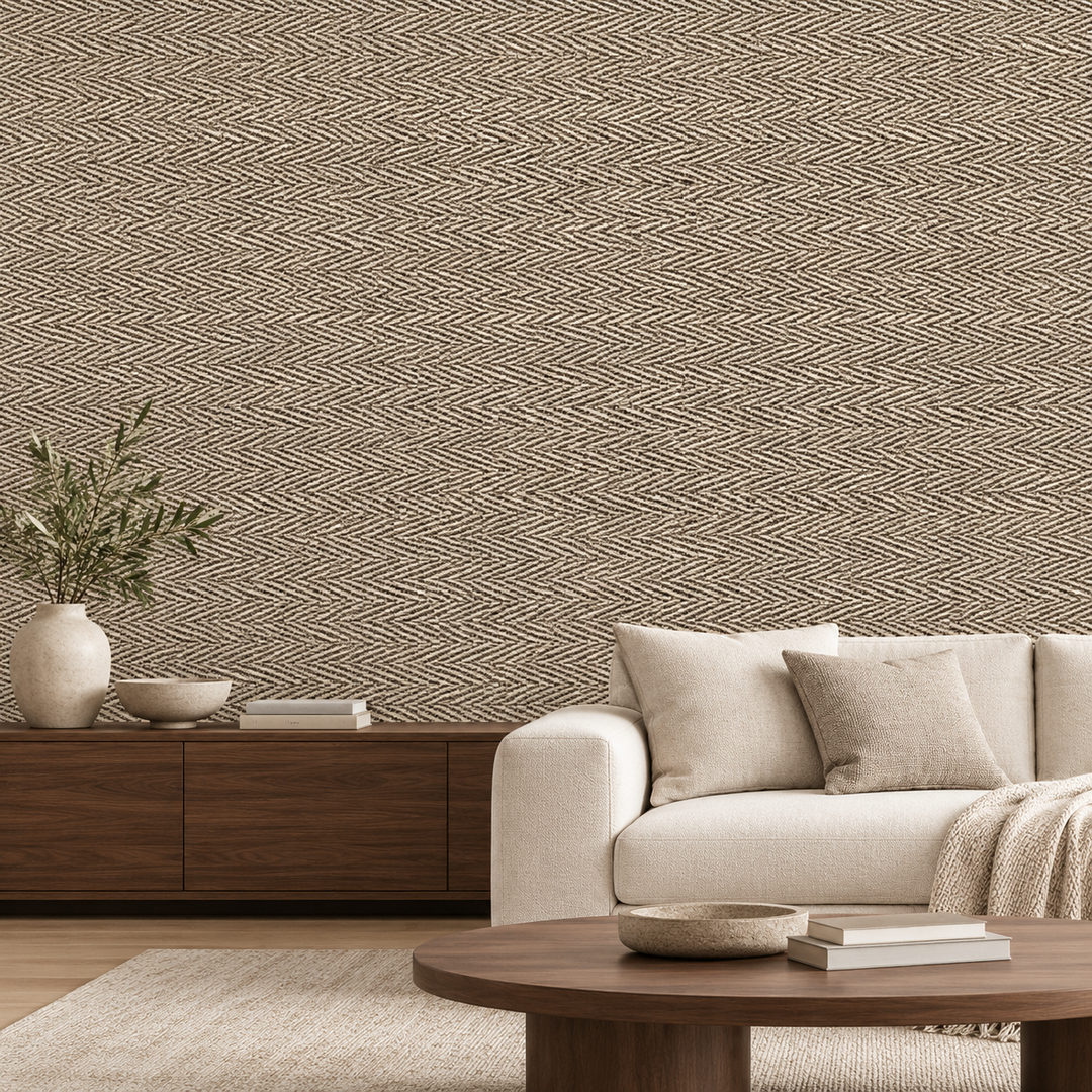 Decorative SPC - Textile-Effect Woven Khaki