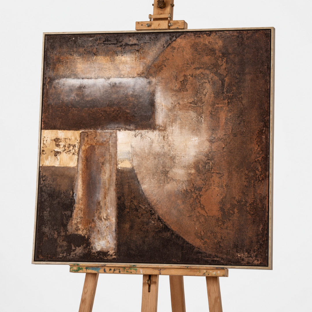 Coffee Atmospheres Acrylic Painting – 100x100 cm