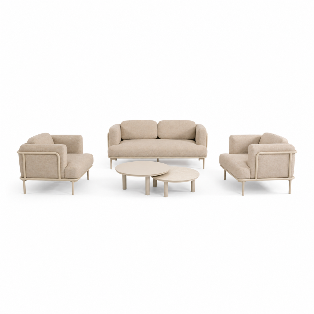 Aluminium Outdoor Set – Sunproof Light Beige