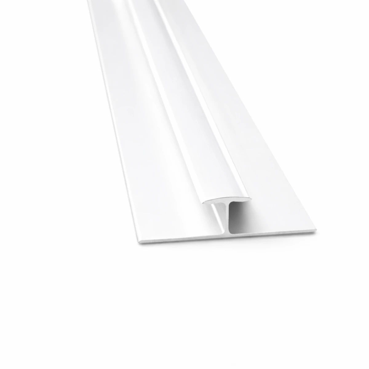 Aluminium T-Shaped Panel Trim - White image 1