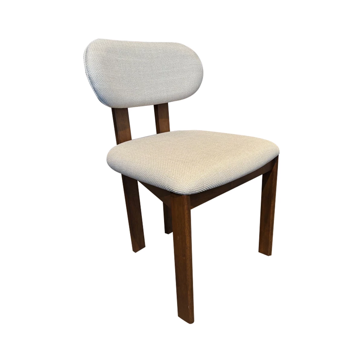 Walnut Chair – Light Grey & Walnut image 1