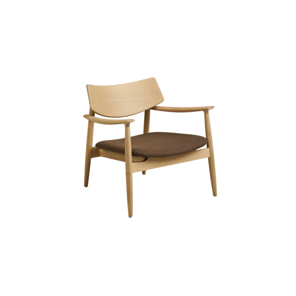 Lounge Chair Olvera – Oak & Natural Brown image 1