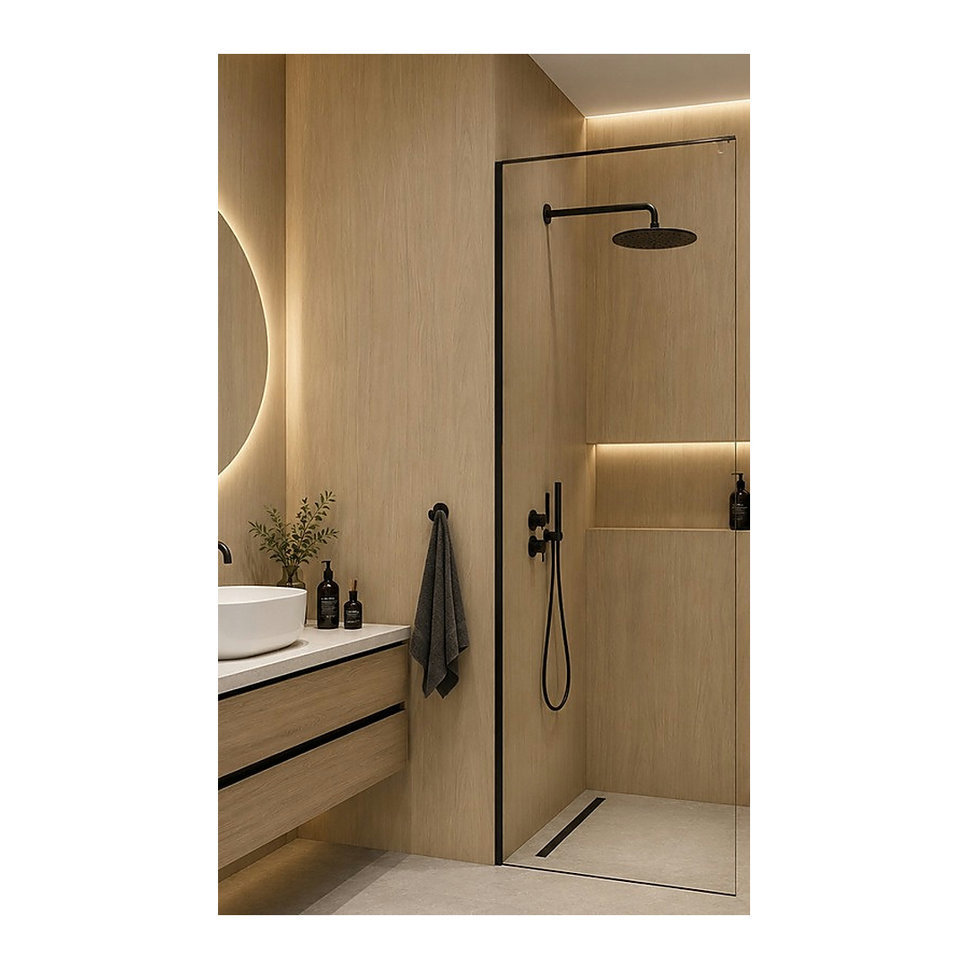 Rigid Interlocking SPC Wall Panel - Wood-Effect Wood Canadian