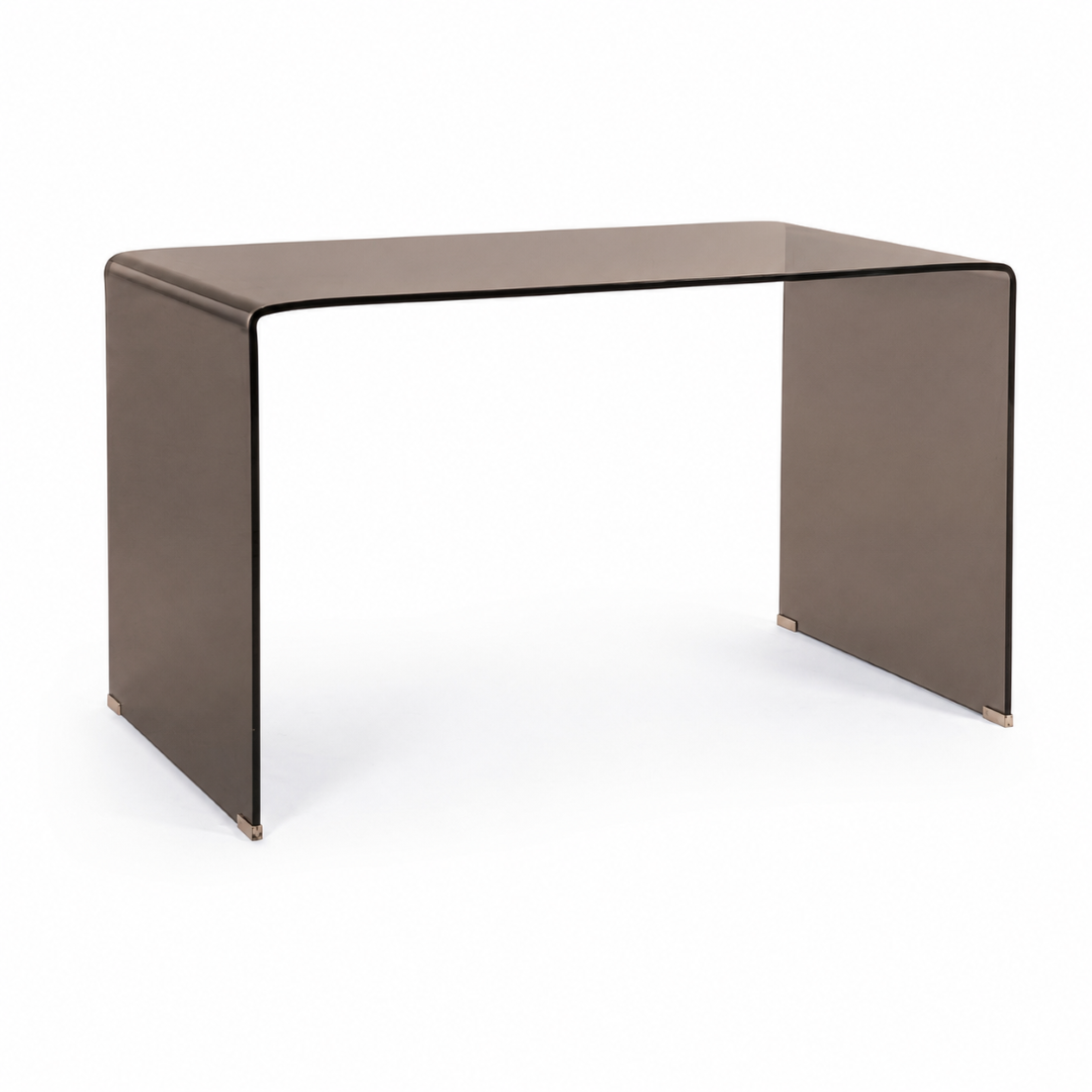 Glass Desk W126 x D70 x H74 cm - Amber