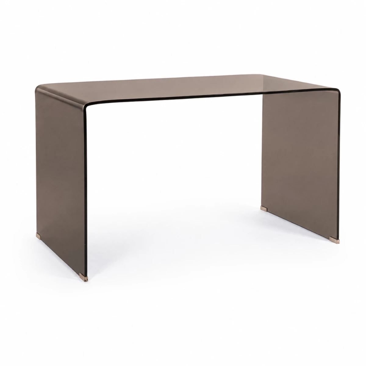 Glass Desk W126 x D70 x H74 cm - Amber image 1