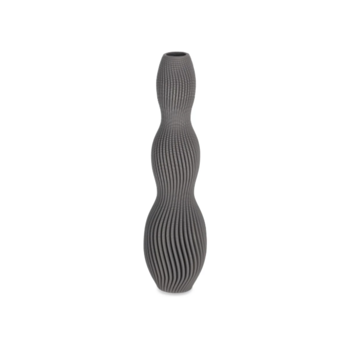Vase D10.5 x H32.5 cm - Grey image 1