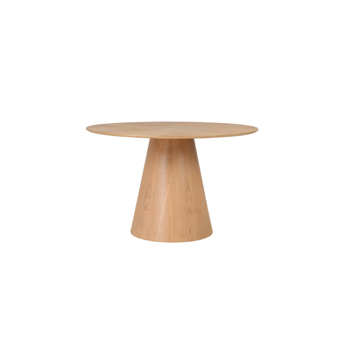 Round Dining Table MDF with Wooden Veneer image 1