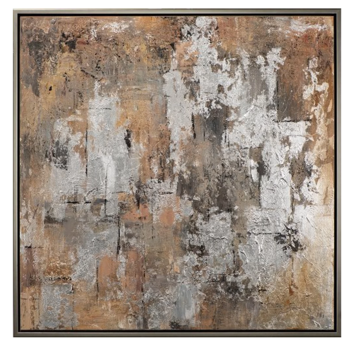 Silver Accent Acryl Painting 105X105 image 1