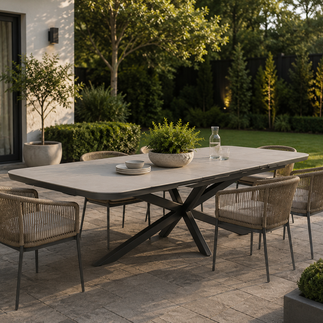 Extendable Dining Table  200-260x100 – Anthracite