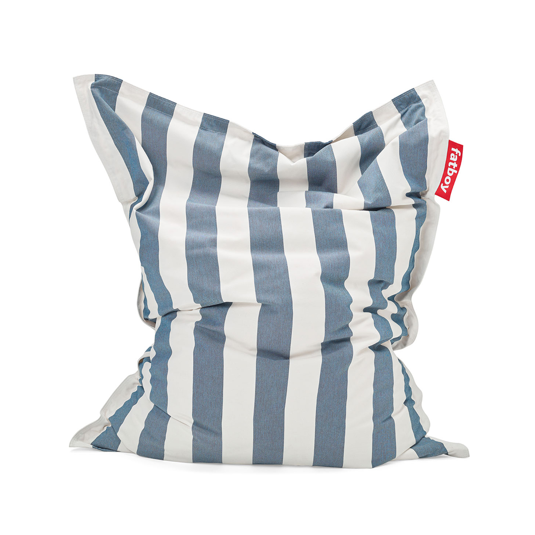 Original Outdoor Beanbag Stripe Ocean Blue