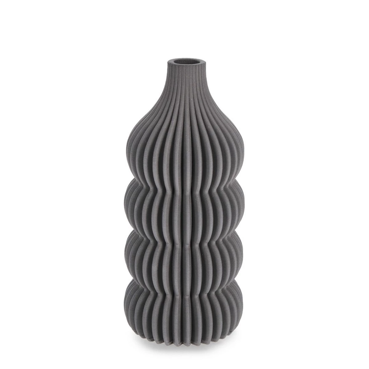Vase D12 x H25 cm – Grey image 1
